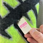 Victoria’s Secret PINK Neon citrus oversized blanket scarf NEW cozy,cute,warm Black Photo 2