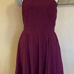 Lulus NWOT Forevermore Burgundy Skater Dress Photo 0