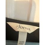 Soma Black Sleeveless Wrap Dress Large Rayon/Spandex Blend Knee-Length Design Photo 4