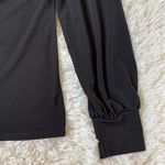 EXPRESS Black High Neck Lace Yoke Top Size XS Photo 5