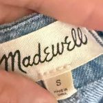 Madewell  Women's Chambray Denim Dress S Short Sleeve V-Neck Casual Classic Photo 3