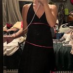 Taboo 2000s  Black Dress with Pink Trim Photo 0