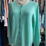 J.Crew  Green Cardigan Sweater with Classic Silhouette Cashmere Blend Photo 0