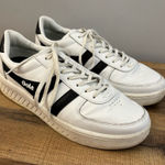 Anthropologie Gola Grandslam Leather Lace Up Sneakers Women’s White Size 10 Photo 0