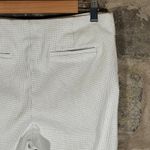 Massimo Fabbro Italy Pants Woman's 10 Micro Check White Black Stretch Workwear Size L Photo 7