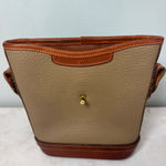 Dooney & Bourke Vintage 80’s Leather Bag Taupe British Tan Photo 5