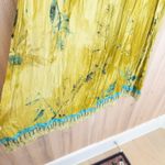 VTG Carole Little Womens Maxi Skirt Sz 12 Yellow Beaded Forest Fairy Boho Earthy Photo 3