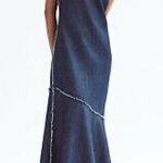 ZARA Linen Blend Midi Dress Photo 0