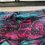 Patagonia  Yoga Centered Crop Capri Tights Canyon Glades Size S Teal Pink Photo 4