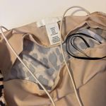 H&M  High Neck Strappy Cheetah Leopard Print Body Suit Tan Black Womens Size M Photo 3