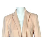 Talbots Jacket Blazer Size 8 Pink Lined Pockets Long Sleeve Fitted Preppy Work Photo 3