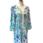 Lilly Pulitzer  Large Dress Tunic Boho Hollie Resort Wear Beach Cruise Coastal Photo 5