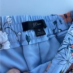 J.Crew Floral Print Pants in Light Blue and Coral Photo 2