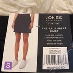 Jones New York  The Faux Wrap Skorts 100% cotton brand new color black Photo 9