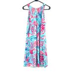 Aryeh  Size Medium Dress Blue Pink‎ Sleeveless Maxi Stretch Summer Beach Pool Photo 1