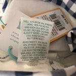 Kona Sol  One Piece Swimsuit Medium Cover Open Back Gingham Plaid Blue White M Photo 3