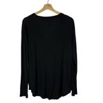 Athleta  Cloudlight Ribbed Stratus Black Long Sleeve T-Shirt M Photo 2