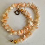 Vintage Salmon Coral Chips Bracelet Photo 1