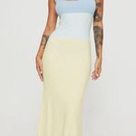 Princess Polly Abyss Blue White Ombre Knit Bodycon Maxi Dress 6 Photo 2