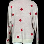 Mighty fine Red and Off White Acrylic Fa La La Laa Ugly Christmas Sweater Large Photo 6