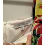 Julia Jordan Dress 12 Ruffle Bright Floral Midi Dress Yellow Green Pink Photo 3