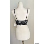 Free People  Black Lace Longline Bralette New With Tags Photo 2