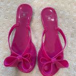 Dizzy Pink Jelly Bow Sandals Size 7 Blue Photo 1