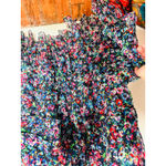 SALONI Multicolored Floral 100% Silk Sleeveless Jewel Rosette Lana Dress sz US 2 Photo 8