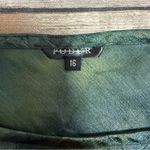 Podur Green Emerald Sea Satin Long Bell Sleeve Maxi Dress UK 16 US 12 NWOT Photo 7