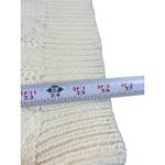 VTG 90s Carriage Court Cable Knit Sweater M Relaxed Fit Ivory Cream Mock Neck Size M Photo 6