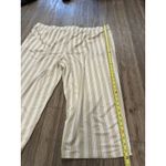 Belle Beach by Kim Gravel Tall Cabana Knit Cropped‎ Beach Pant Size 3X Tan White Photo 5