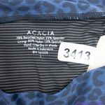 NEW Acacia‎ Mateo bikini bottom leopard animal print blue Amur, L Blue Size L Photo 12