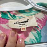 Celamod Paris Womens Skirt Set 38‎ Floral Bright Two Piece Vintage Medium Mini Pink Photo 3