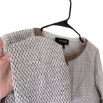 St. John Textured Knit Cropped Jacket with Suede Trim Photo 7