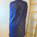 Top It Off Quilted Long Button Up Stadium Style Sleeveless Vest M/L Blue NWT Size M Photo 4