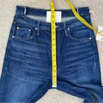 Mother High Waisted Rider Shift Sneak Jeans Digital Underground‎ 28 Blue Photo 12