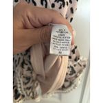 Savanna Jane Shorts Romper Womens Medium Cream Animal Print Embroidered Boho Photo 5