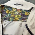 Disneyland Resort Zipped Hoodie Embroidered Mickey Compass Blue/White Size Large Photo 9