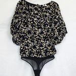 Free People Floral Puff Sleeve Bodysuit Photo 2