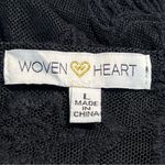 Woven Heart Womens Whimsigoth Black Lace Kimono Cardigan Size L Witchy Boho Photo 8