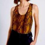 Current/Elliott NWOT The Bermuda Tank In Bronze Brown Python Size 1 by Current Elliott Photo 0