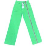 ZARA Green Super Wide Leg Jeans Photo 2