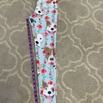 Blue and Brown Cartoon Dog Print Leggings Photo 5