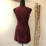 Jack by BB Dakota Haven Faux Suede Zip Front Dress in Dark Fig Photo 7