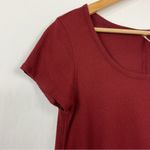 Free People  Ribbed Short Sleeve Flowy‎ Tunic Top Size XS Photo 1