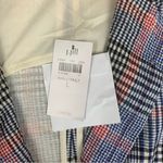J. Jill size large new barley Multicolor Plaid Blazer lightweight blue red acada Photo 4