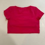 Aerie Offline by Real Me Square Neck Crop Top Hot Pink Size L Photo 1