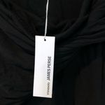 James Perse NWT  00 Black Twisted Jersey Knit Skirt Photo 7