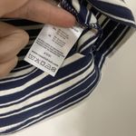 Russell Athletic Russell Athletics striped blue crop top half zip polo top size Medium Photo 3