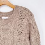 Calvin Klein  Cable Knit‎ Wool Blend Sweater Size Medium Photo 2